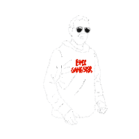 bmxgangster race freestyle bmx gangster Sticker