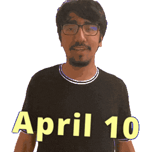 April 10 Sticker