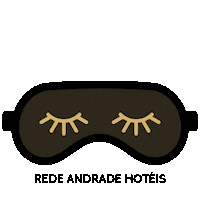 redeandradehoteis sleep mask zzz mascara Sticker