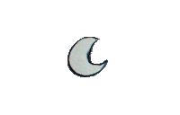BrugalieresLucie night light moon lune Sticker