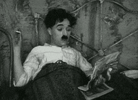 charlie chaplin smoking GIF by Maudit