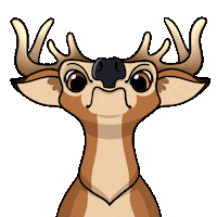 Meh Deer Sticker
