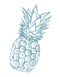 Pina Colada Pineapple Sticker by Bare and Free