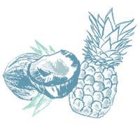 Pina Colada Pineapple Sticker by Bare and Free