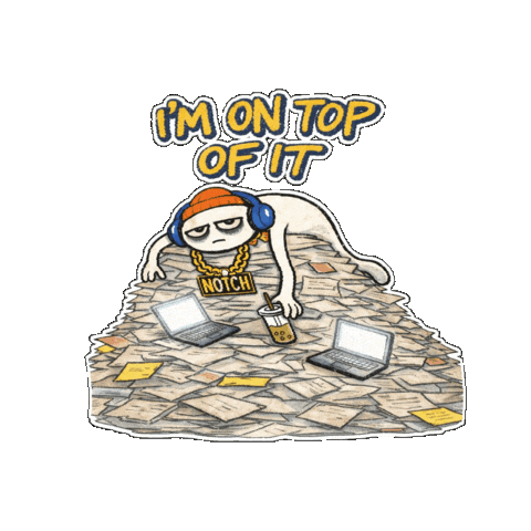Tired Work From Home Sticker