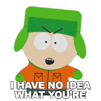 What Are You Talking About Kyle Broflovski Sticker by South Park