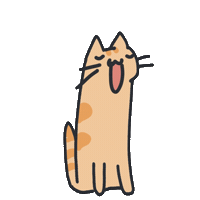Cat Singing Sticker by bunny_is_moving