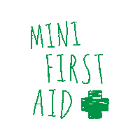 Minifirstaid baby cpr first aid mini first aid Sticker