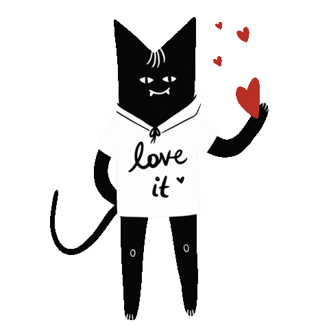 geleni giphyupload love cat heart Sticker