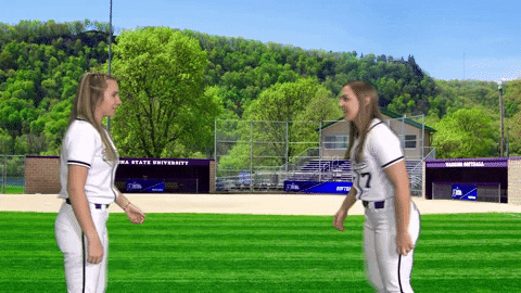 Warriors Softball GIF by WinonaStateATH