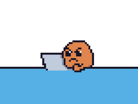 Frustrated Pixel Art Sticker by Potatozzz by 9GAG