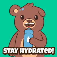 Teddy Bear Drinking GIF by BEARISH