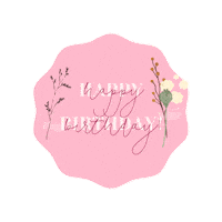Greeting Happy Birthday Sticker