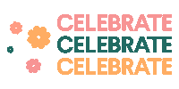 allthingseventos celebrate party time support small biz event styling Sticker