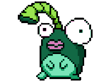 Pixel Dripping Sticker