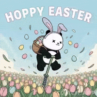 Easter Bunny GIF by Kanpai Pandas