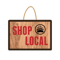 Shop Local Sticker by Muskoka Bear Wear