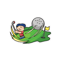 Golfing Abu Dhabi Sticker by Yas Island Abu Dhabi