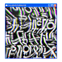 Pokras Calligrafuturism Sticker by POST-WEB
