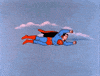 superman flying GIF