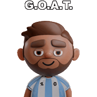 Lionel Messi Football Sticker by OneFootball Heads