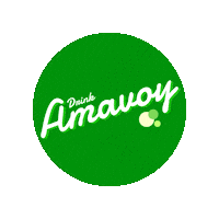 Amavoy bubbles soft drink tarragon amavoy Sticker