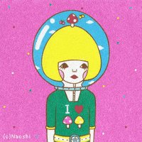 Naoshi space surreal popart shelter GIF
