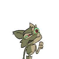 Confused Spontaneous Combustion Sticker by Mwnci Animation