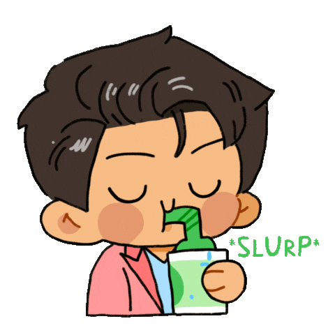 Smoothie Drinking Sticker by AJ