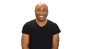 Black Man Smile Sticker by Robert E Blackmon