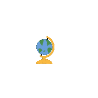 HubOnCampus travel home world globe Sticker