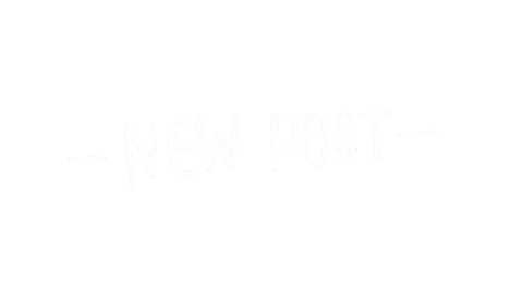 New Post Calligraphy Sticker