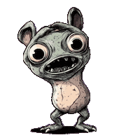 Happy Green Monster Sticker by Glooberts