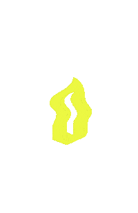Omsom yellow flame match omsom Sticker