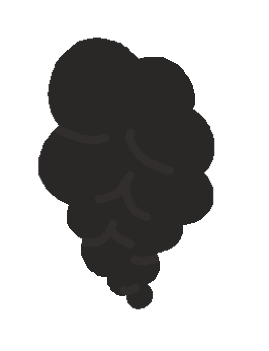 Angry The Fog Sticker by Ror Wilson