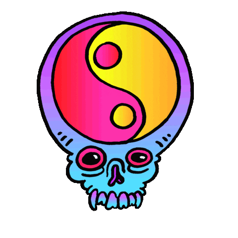 Meditation Sticker by Russell Taysom