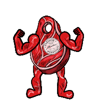 Steak Carnivore Sticker by Fleischwerkstatt