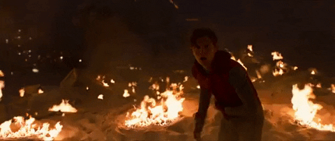 tom holland fire GIF by Spider-Man