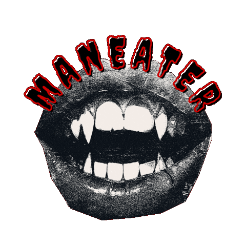 Halloween Maneater Sticker by John Oates