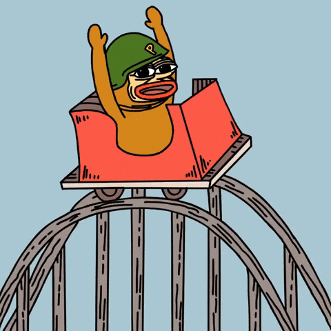 Roller Coaster Crypto GIF by Ponke