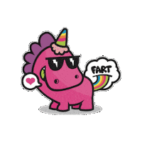 Rainbow Glitter Sticker by TheTatuTribe