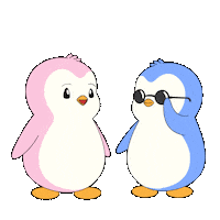 I Love You Hug Sticker by Pudgy Penguins