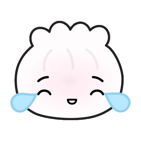 wontoninamillion giphyupload laughing tears dumpling Sticker
