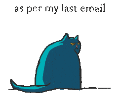 Tired Cat Sticker by gasta