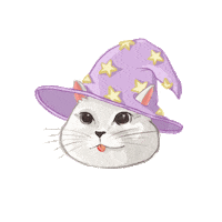 Trick Or Treat Cat Sticker