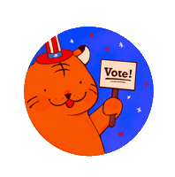 Voting Stars And Stripes Sticker by Rochester Institute of Technology