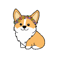 Dog Flowers Sticker by Petique, Inc.
