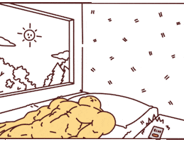 Tired Rise And Shine GIF by Nattan_Universe