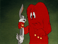 Scared Bugs Bunny GIF by Looney Tunes