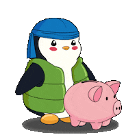 Money Penguin Sticker by Pudgy Penguins